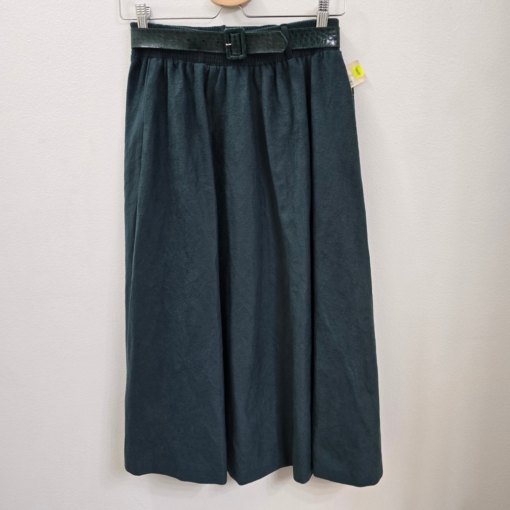 Vintage 1991 Inséparables‎ Teal Midi Secretary Skirt NWT Deadstock USA Size 8